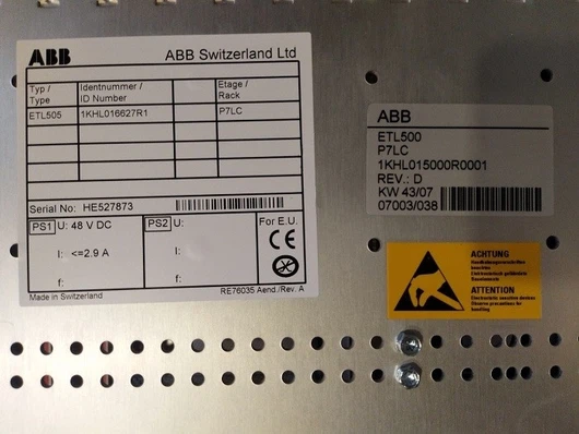 ABB P7LC 1KHL015000R0001 ABB P7LC 1KHL015000R0001